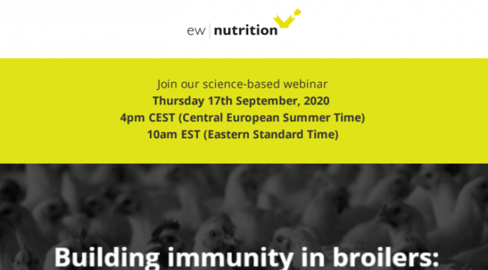 NEW Webinar “Building immunity in broilers: The influence of nutrition” – Invitation